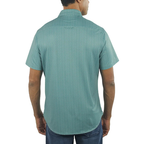 Jachs New York Men's Green Short Sleeve Woven Shirt | Jachs New York  In Lebanon