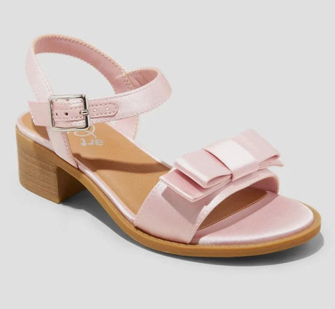 Art & Class Girl's Dusty Rose Satin Belle Sandals | Art & Class In Lebanon