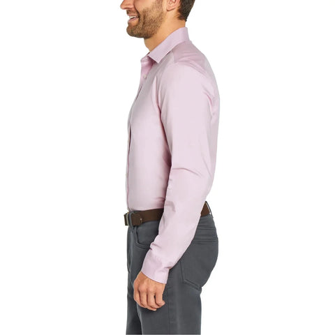 Banana Republic Men’s Pink Stretch Poplin Long Sleeve Shirt |Banana Republic In Lebanon