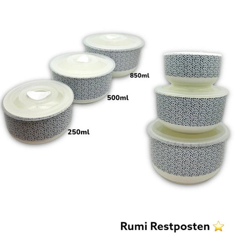 Vivess 3 Stay-Fresh Porcelain Bowls With Plastic Lids | Vivess In Lebanon