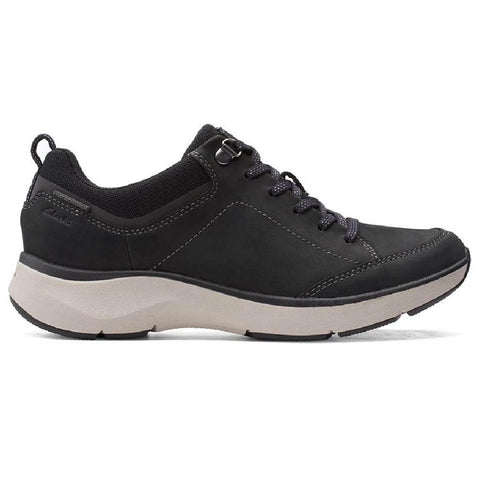 Clarks Women's Dark Gray Nubuck Leather Waterproof Walking Sneaker |Clarks In Lebanon
