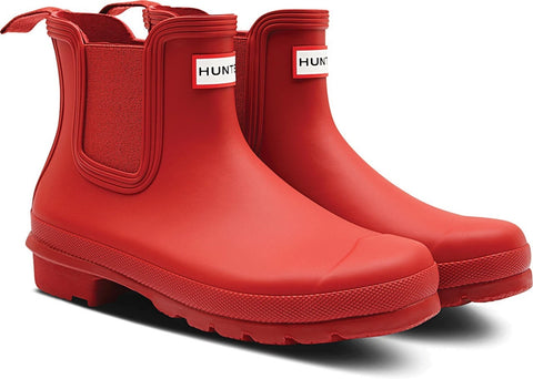Hunter Women's Red Chelsea Waterproof Ankle Boots | Hunter In Lebanon