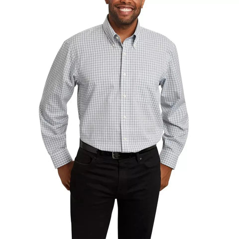 Kirkland Signature Men's Green Traditional Fit Non-Iron Dress Shirt | Kirkland Signature  In Lebanon