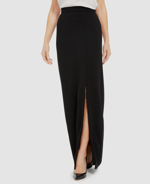 Adrianna Papell Women's Black Long Front Thigh-High Slit Column Skirt | Adrianna Papell In Lebanon