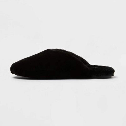 Universal Thread Women's Black Cozy Alpine Kylar Mule Slippers | Universal Thread In Lebanon