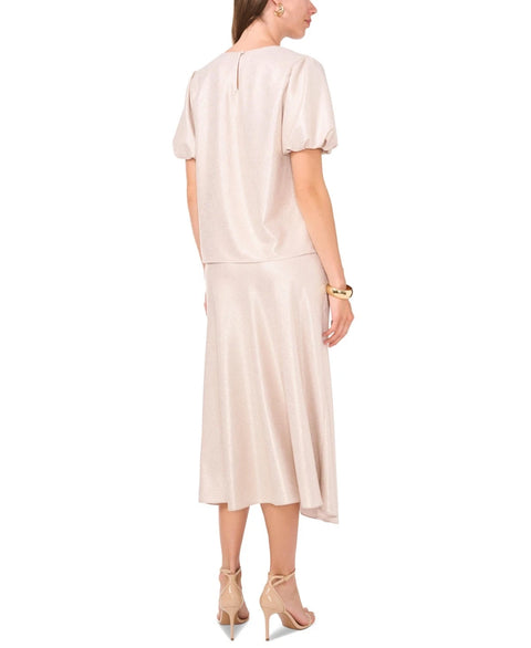 Vince Camuto Women's Light Beige Bias-Cut A-Line Midi Skirt | Vince Camuto in Lebanon