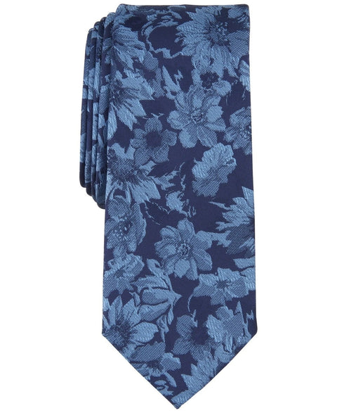 Bar III Men's Navy Malaga Floral Tie | Bar III In Lebanon