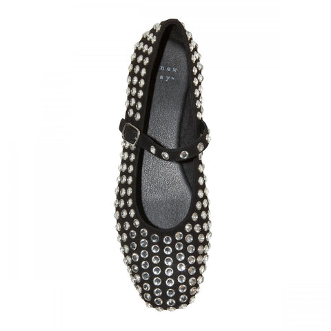 A New Day Women's Black Issa Rhinestone Mary Jane Ballet Flats Casual Shoes  |A New Day In Lebanon