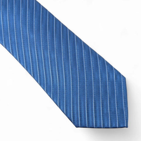 Alfani Men's Denim Blue Ozark Stripe Tie | Alfani In Lebanon
