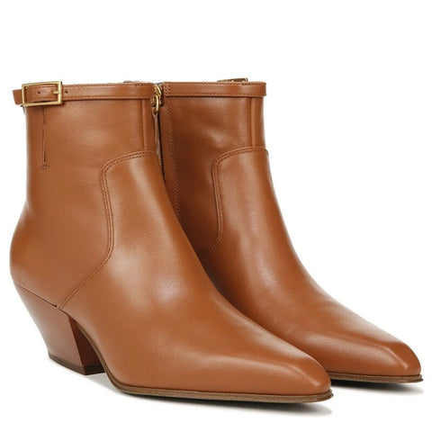 Franco Sarto Women's Amber Brown Leather Ankle Boots | Franco Sarto In Lebanon