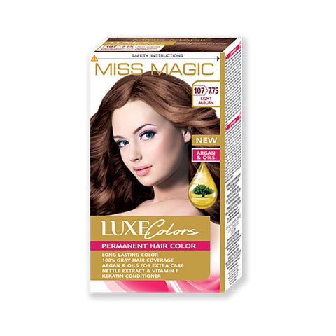 Miss Magic Luxe Colors Permanent Hair Colour Light Auburn 7.75