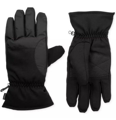 Isotoner Men's Black Smart Dri Touchscreen Fleece Lined Gloves |Isotoner In Lebanon