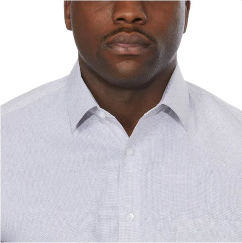 Calvin Klein Men's Blue Checkered Wrinkle Free Fresh Regular Fit Stretch Shirt |Calvin Klein In Lebanon