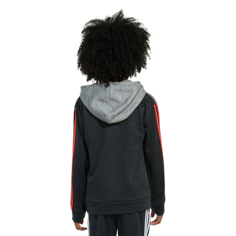 Adidas Boy's Grey, Black 3 Stipes Pullover Logo |Adidas In Lebanon