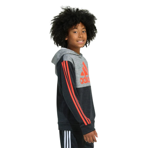 Adidas Boy's Grey, Black 3 Stipes Pullover Logo |Adidas In Lebanon