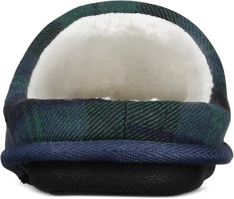 Club Room Men's Navy & Green Jake Plaid Slip On Holiday Slippers | Club Room In Lebanon
