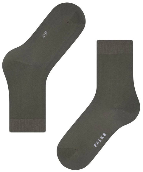 Falke Women's Olive Green Cotton Touch Socks|Falke In Lebanon