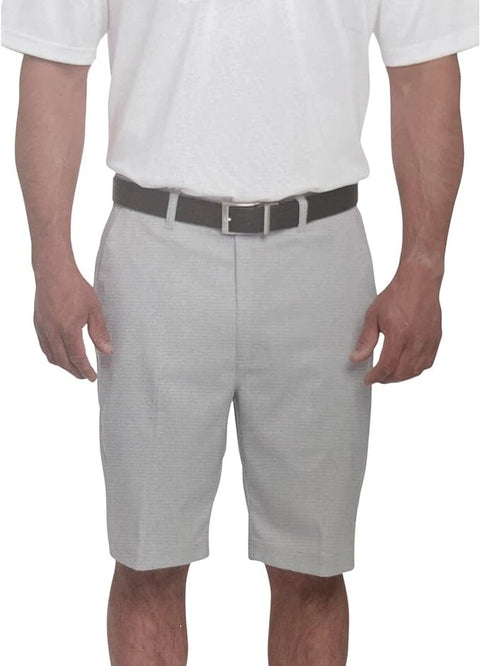 Pebble Beach Men's Gray Dry-Luxe Performance Comfort Waist Golf Stretch Short |Pebble Beach In Lebanon