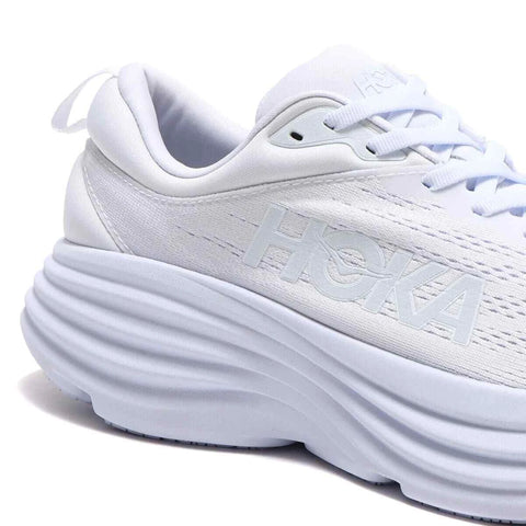 Hoka Men's White Bondi 8 Sneakers | Hoka In Lebanon