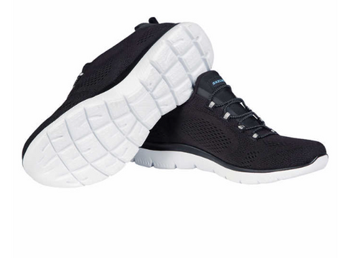 Skechers Women's Slip On Air Cooled Memory Foam black Sneaker abs81(shoes 30,59) SHR