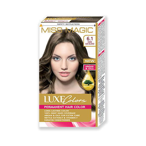 Miss Magic Luxe Colors Permanent Hair Colour Dark Ash Blond 6.1