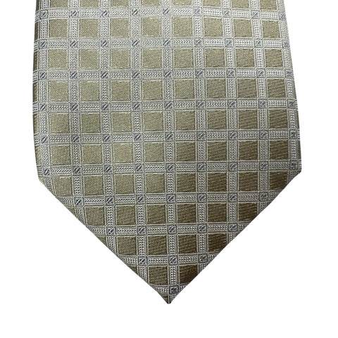 Michael Kors Men's Beige Longboat Grid Classic Neck Tie | Michael Kors In Lebanon