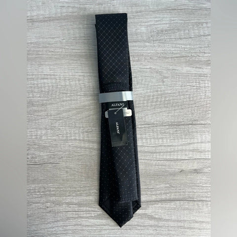 Alfani Men's Black Malone Grid Tie | Alfani In Lebanon