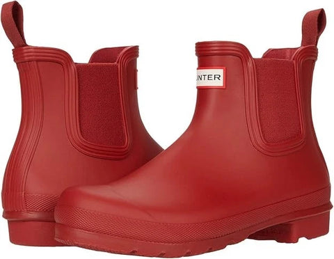 Hunter Women's Red Chelsea Waterproof Ankle Boots | Hunter In Lebanon