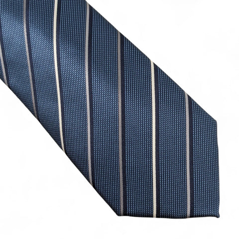 Alfani Men's Navy Belwood Slim Stripe Tie | Alfani In Lebanon