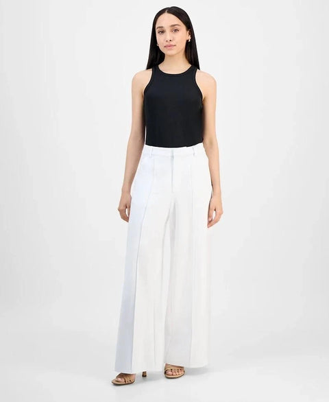 Bar III Women's White Petite Ponte Pants | Bar III In Lebanon