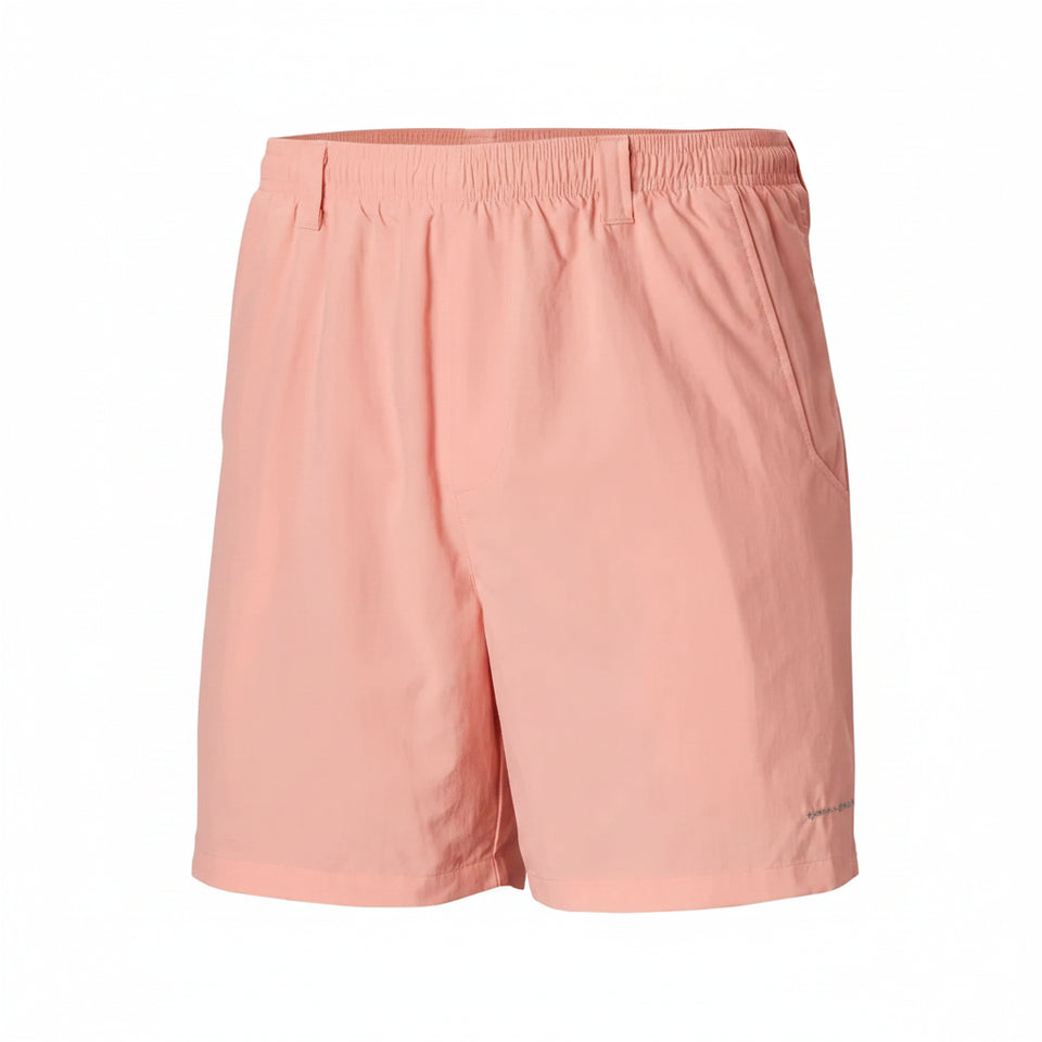 Pink shorts on a white background