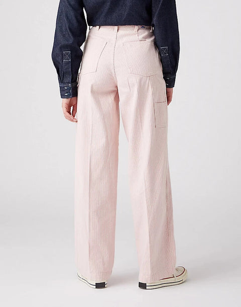 Wrangler Women's Pink Hickory Striped Casey Jones Carpenter Jeans | Wrangler In Lebanon