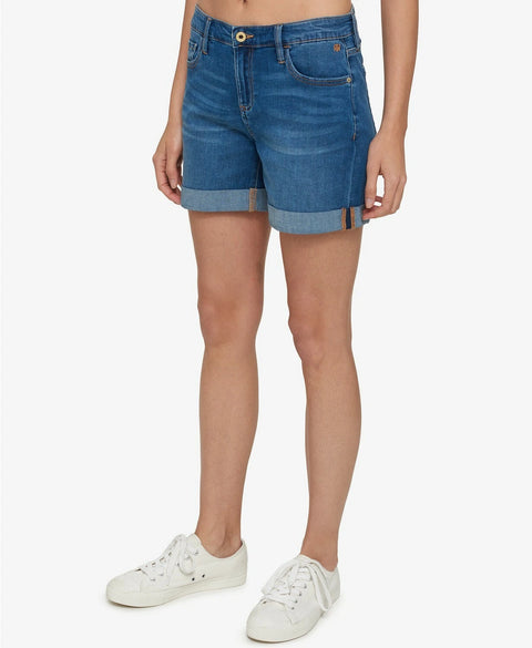 Tommy Hilfiger Women's Cape Blue  Cuffed Shorts  | Tommy Hilfiger in Lebanon