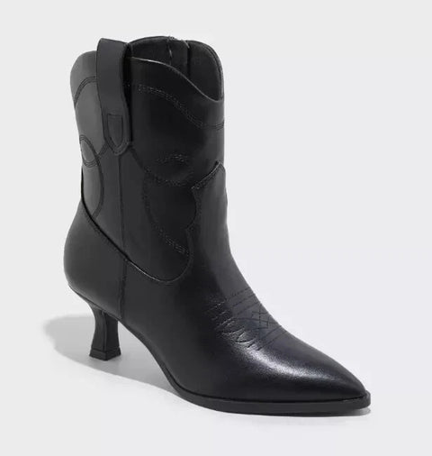 Universal Thread Women's Black Jenson Western Ankle Boot |Universal Thread In Lebanon