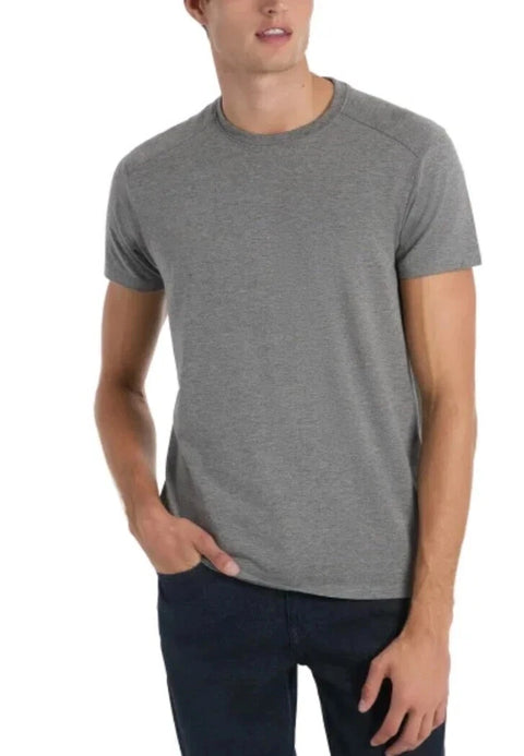 Kenneth Cole Men's Grey Stretch T-Shirt Slim Fit Organic Cotton Blend | Kenneth Cole In Lebanon