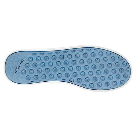 Brand New Tretorn Ladies' Hopper Sneaker Memory Foam Insole Padded Collar (White/Blue)