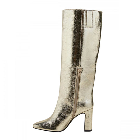 A New Day Women's Gold Metallic Diva Stovepipe Tall Boots |A New Day In Lebanon