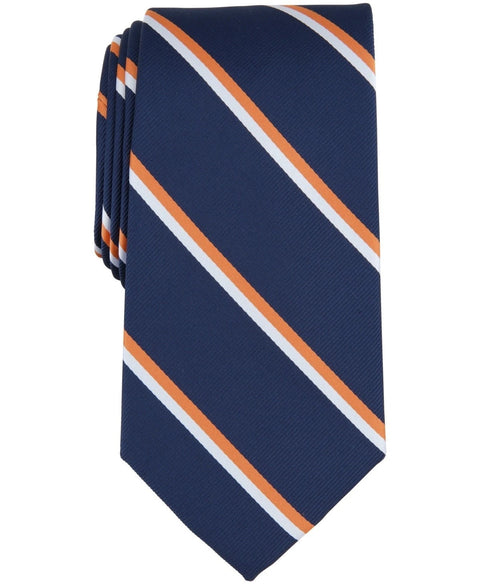 Club Room Men's Orange Irving Stripe Tie | Club Room In Lebanon