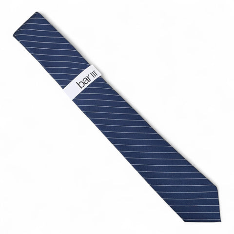 Bar III Men Navy Braly Stripe Tie |  Bar III  In Lebanon