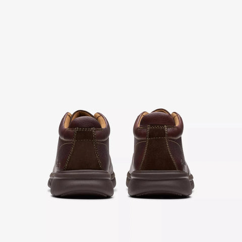 Clarks Men's Dark Brown Leather Bradley Up Casual Shoes | Clarks In Lebanon