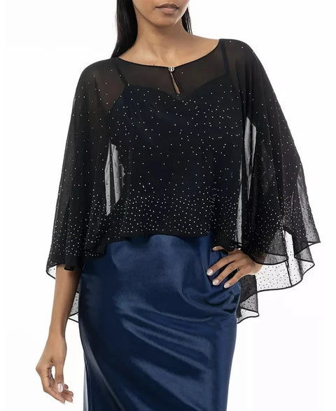 Giani Bernini  Women's Black Studded Evening Capelet Cover Up  | Giani Bernini  in Lebanon