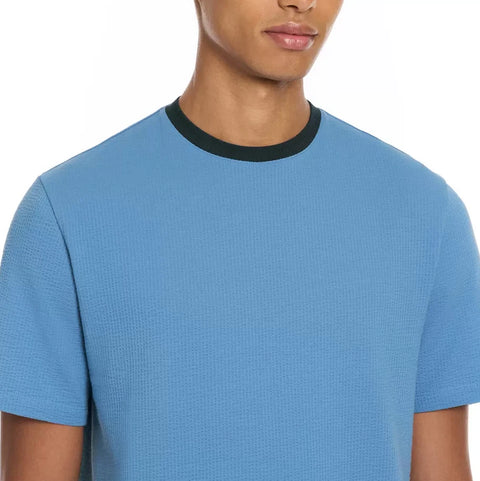 Scotch & Soda Men's Blue Crew Neck Short Sleeve T-Shirt | Scotch & Soda In Lebanon