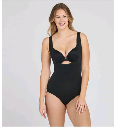 Assets by Spanx Women's Black Remarkable Results Open-Bust Brief Bodysuit | Assets by Spanx In Lebanon