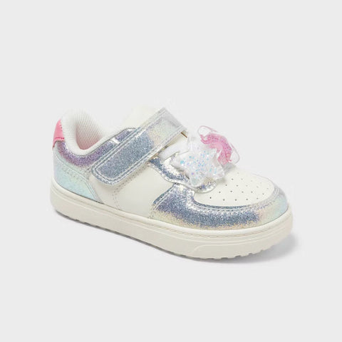 Cat & Jack Baby Girl's Silver Jaid Court Sneakers | Cat & Jack In Lebanon