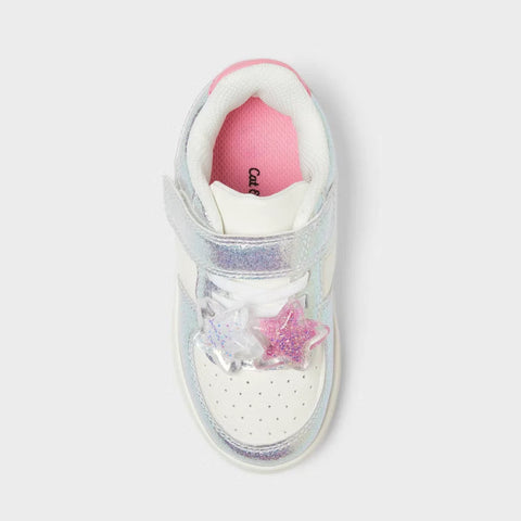 Cat & Jack Baby Girl's Silver Jaid Court Sneakers | Cat & Jack In Lebanon