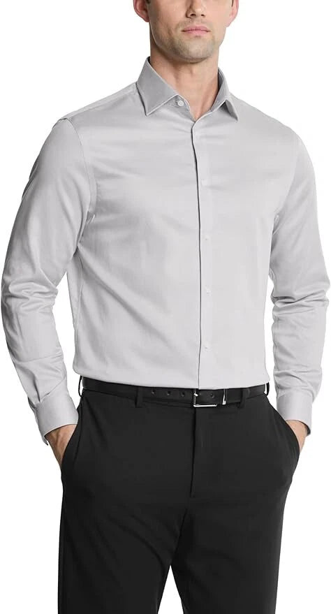 Michael Kors Men's Alloy Trim Stretch Button-Front Dress Shirt | Michael Kors In Lebanon