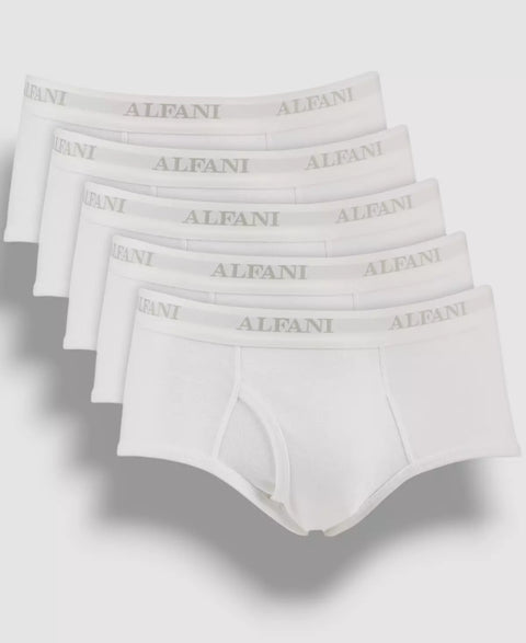 Alfani Men's White Bottom Briefs Underwear 5 Packs| Alfani In Lebanon