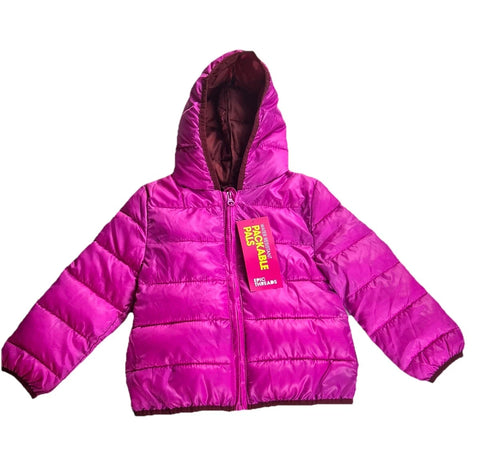 Epic Threads Girl's Fuchsia Water Resistant Packable Pals Zip Jacket   |Epic Thread  In Lebanon