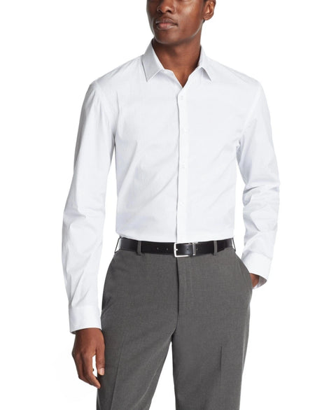 Calvin Klein Men's White Multi Printed Extra Slim Fit Dress Shirt|Calvin Klein In Lebanon