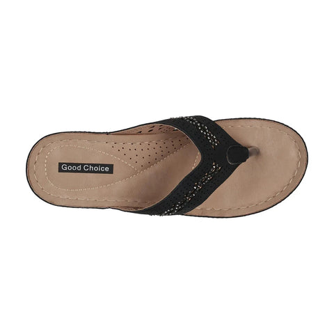 Good Choice Women's Black  Wedge  Slippers | Good Choice in Lebanon